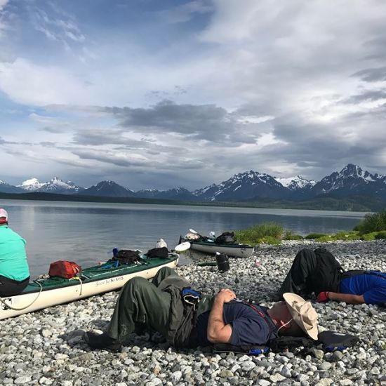 A little R&R in the Alaska Backcountry. #glacierbay #livebig #windycitycrossfit #glacierbaykayaks