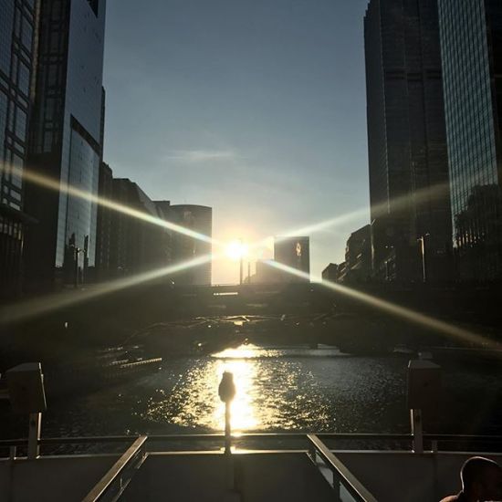 #chicago #architectureboattour #imonaboat #sunset #river #prehoneymoon #wine #cityscape #cubs #windycity #windycitylivin #travel