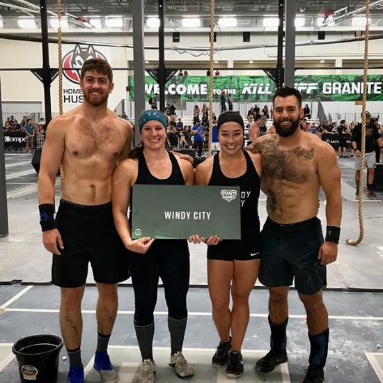 All smiles after our last day @thegranitegames and our best event finish! We came in with a goal of finishing in the top half and ended up 19th out of 56 teams. Thanks for everyone at @windycitysc for cheering us on and of course coach @sherylsoderquist 