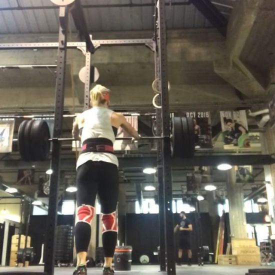 Maxing out my back squat yesterday.  One of my failed attempts.  I ending up hitting #225 which is not a personal record but I had a fun day of training. #latergram #backsquat #crossfit #theopeniscoming #crossfitmasters #wcsc #windycitylivin