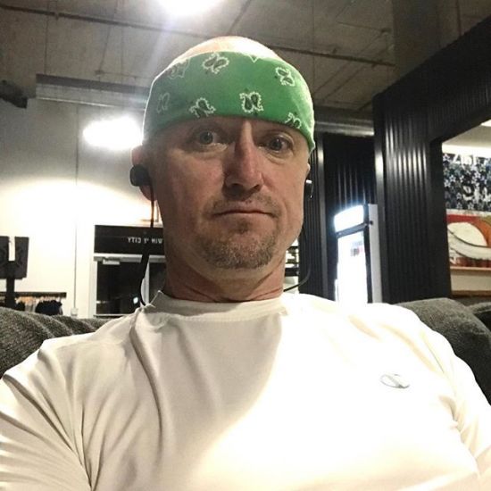 That #stunnedlookonmyface based on just finishing my 3x weekly #CrossFit workout. It’s #myworkoutface 
#damnimtired #headband #headbands #oldguy #oldmanworkout #oldmanworkoutsession #gains #gainsday #windycitycrossfit