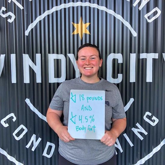 Another 6 Week Kickstart Challenge success. Congrats Kaley!
•
“I’ve been to 3-4 CrossFit and Sports Performance gyms and WCSC is by far my favorite. I joined this gym for the 6 week challenge and ended up losing 18lbs and 4% body fat! The coaches here are great and they really care about you as an individual. I would recommend this gym to anyone.” - Kaley A.
•
#windycitylivin #LiveBIG